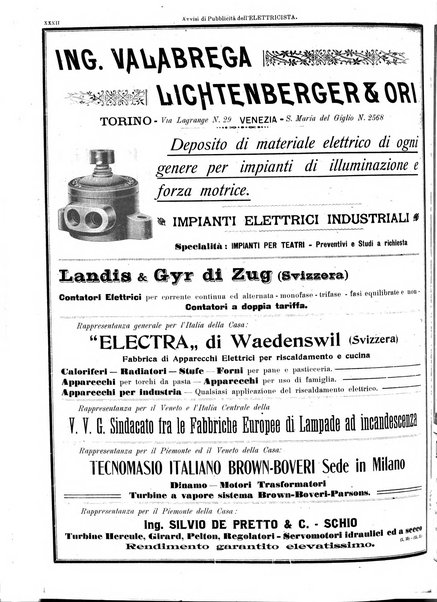 L'elettricista rivista mensile di elettrotecnica