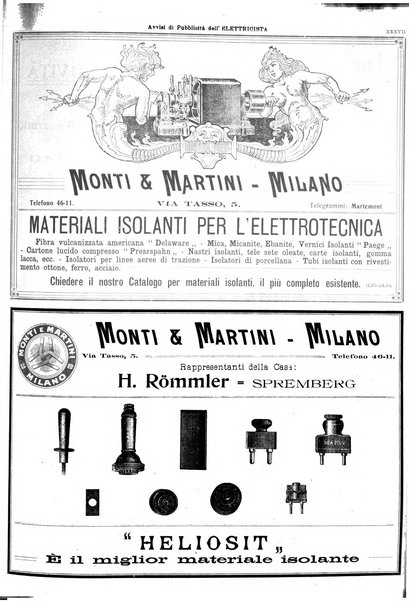 L'elettricista rivista mensile di elettrotecnica