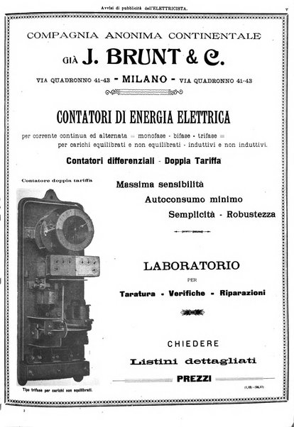 L'elettricista rivista mensile di elettrotecnica