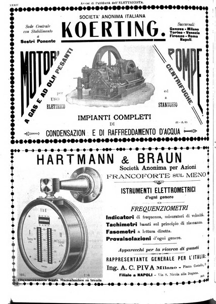 L'elettricista rivista mensile di elettrotecnica