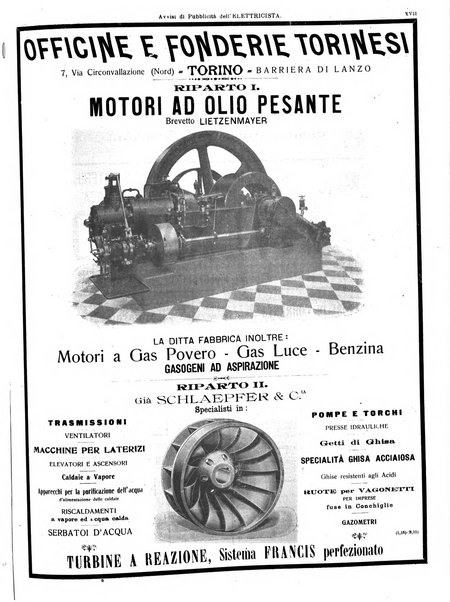 L'elettricista rivista mensile di elettrotecnica