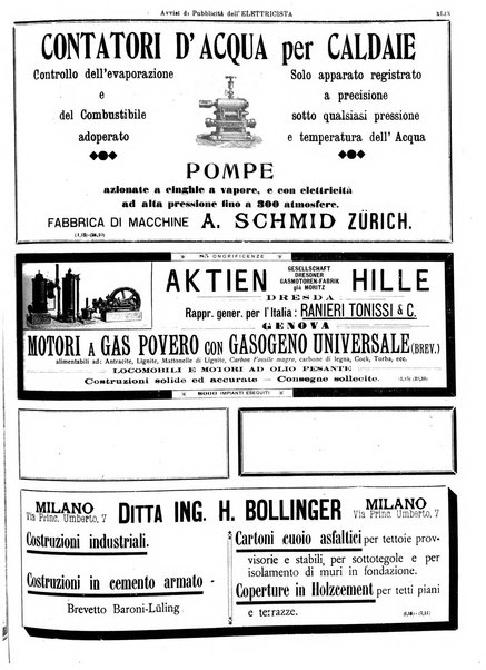 L'elettricista rivista mensile di elettrotecnica