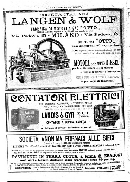 L'elettricista rivista mensile di elettrotecnica