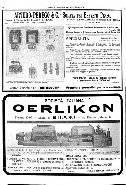 L'elettricista rivista mensile di elettrotecnica