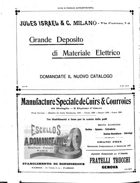 L'elettricista rivista mensile di elettrotecnica