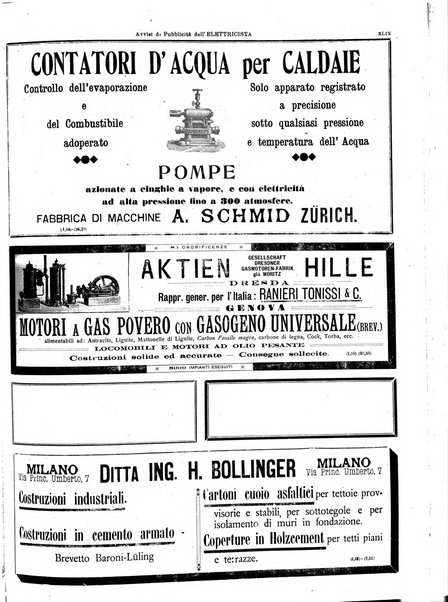 L'elettricista rivista mensile di elettrotecnica