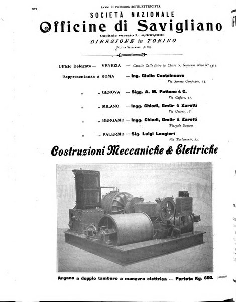 L'elettricista rivista mensile di elettrotecnica