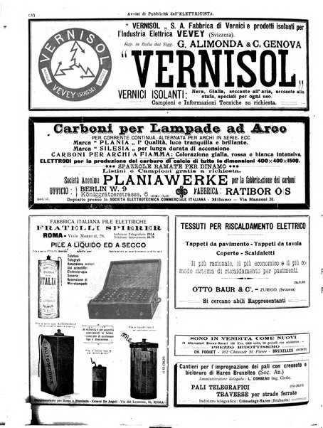 L'elettricista rivista mensile di elettrotecnica