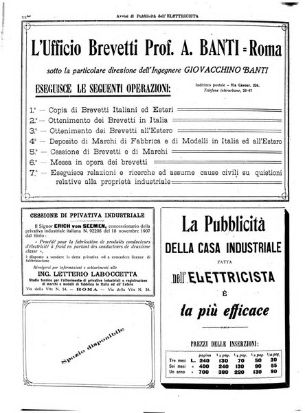 L'elettricista rivista mensile di elettrotecnica