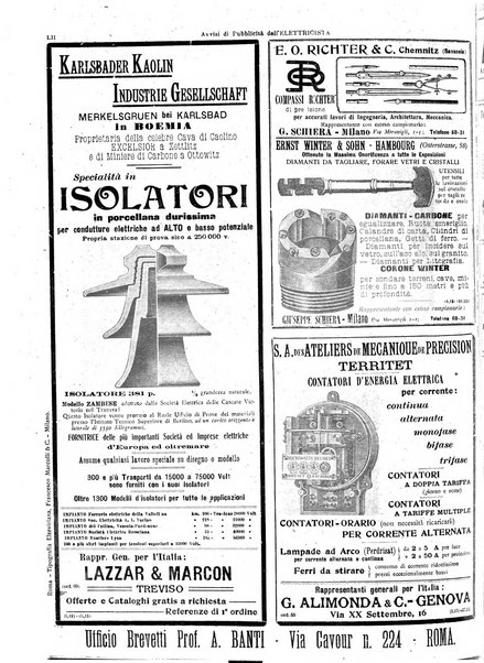 L'elettricista rivista mensile di elettrotecnica