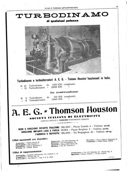 L'elettricista rivista mensile di elettrotecnica