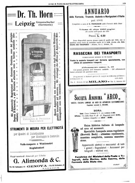 L'elettricista rivista mensile di elettrotecnica