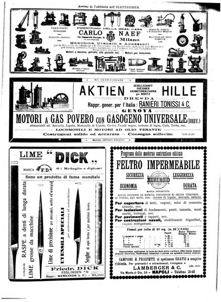 L'elettricista rivista mensile di elettrotecnica