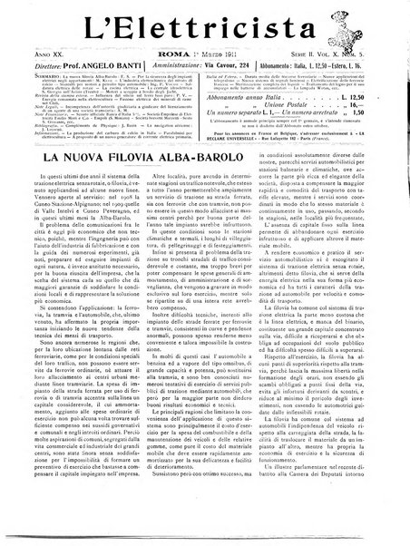 L'elettricista rivista mensile di elettrotecnica