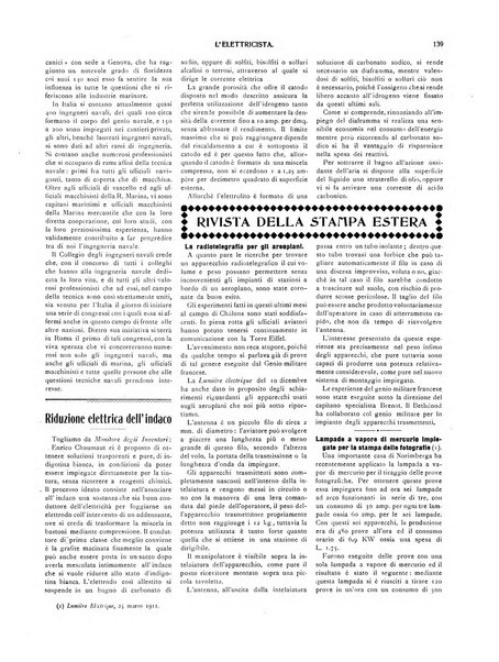 L'elettricista rivista mensile di elettrotecnica