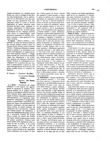 L'elettricista rivista mensile di elettrotecnica