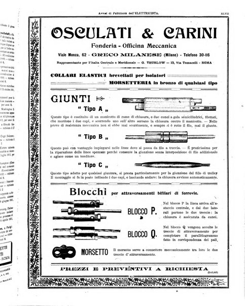 L'elettricista rivista mensile di elettrotecnica