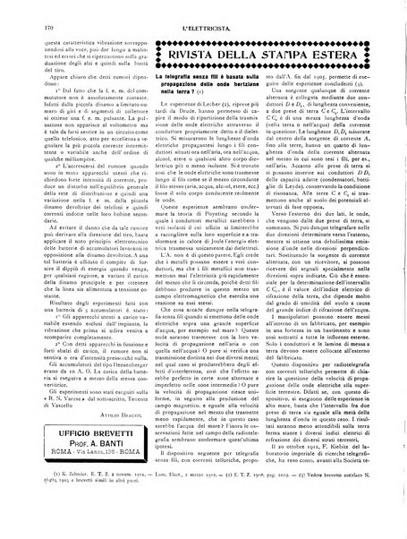 L'elettricista rivista mensile di elettrotecnica