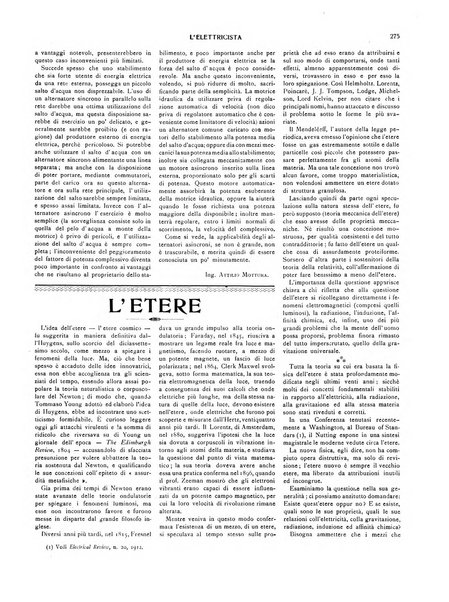 L'elettricista rivista mensile di elettrotecnica