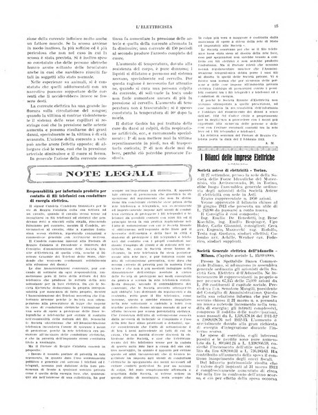 L'elettricista rivista mensile di elettrotecnica