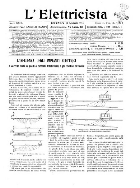 L'elettricista rivista mensile di elettrotecnica