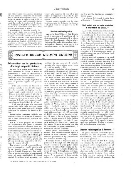 L'elettricista rivista mensile di elettrotecnica