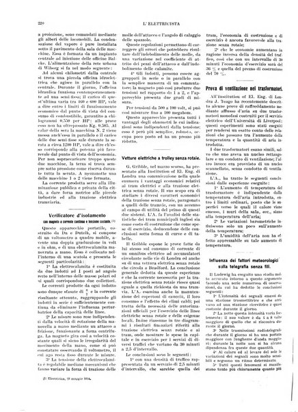 L'elettricista rivista mensile di elettrotecnica