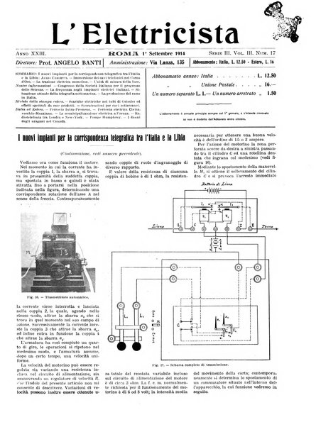 L'elettricista rivista mensile di elettrotecnica