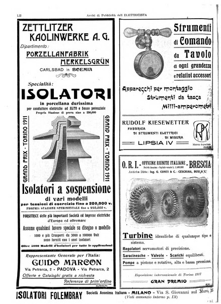 L'elettricista rivista mensile di elettrotecnica