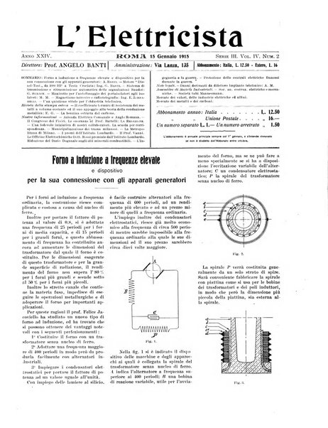 L'elettricista rivista mensile di elettrotecnica