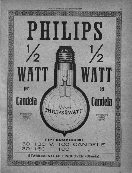 L'elettricista rivista mensile di elettrotecnica