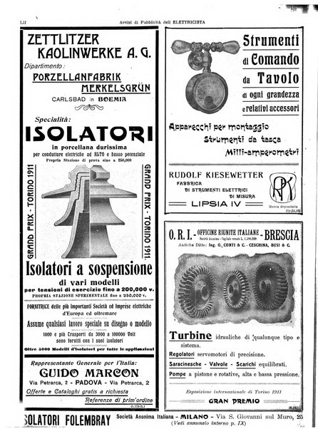 L'elettricista rivista mensile di elettrotecnica