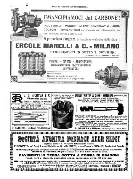 L'elettricista rivista mensile di elettrotecnica