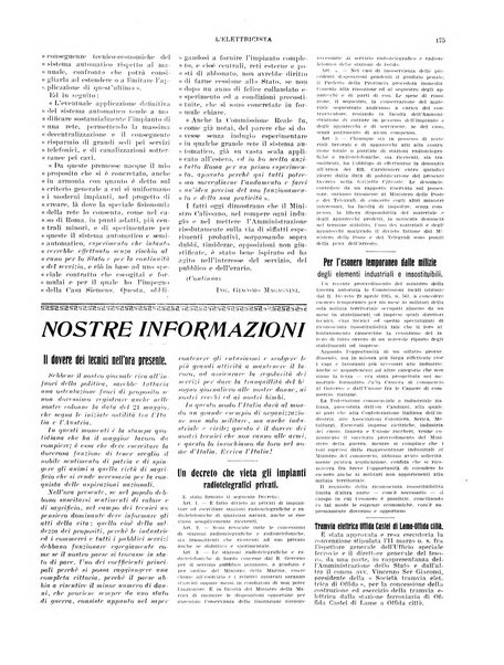 L'elettricista rivista mensile di elettrotecnica