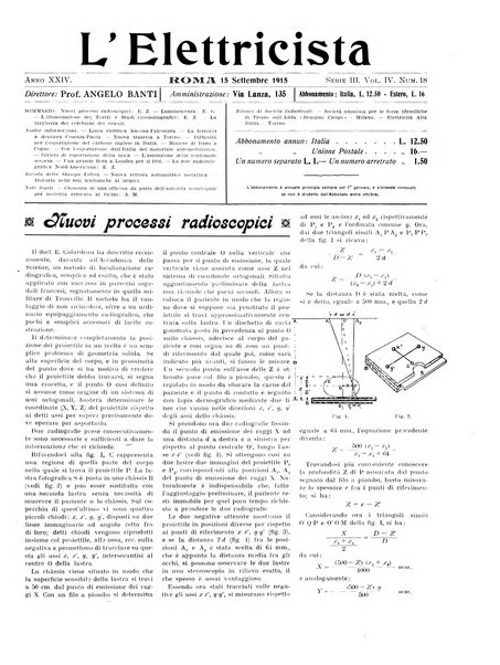 L'elettricista rivista mensile di elettrotecnica