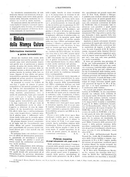 L'elettricista rivista mensile di elettrotecnica