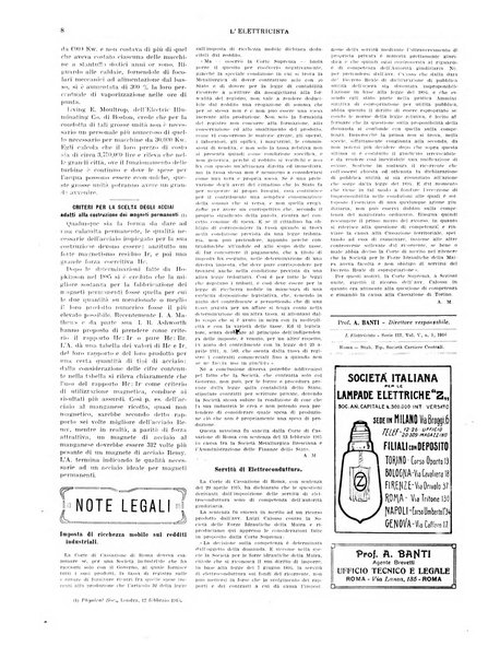 L'elettricista rivista mensile di elettrotecnica