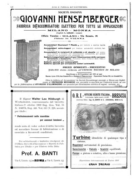 L'elettricista rivista mensile di elettrotecnica