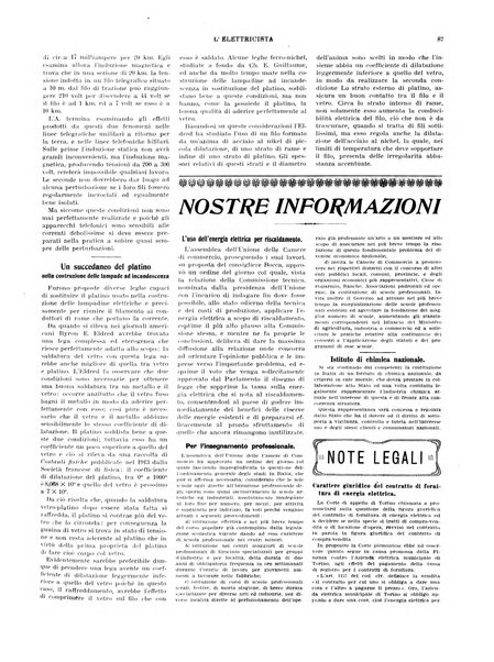 L'elettricista rivista mensile di elettrotecnica