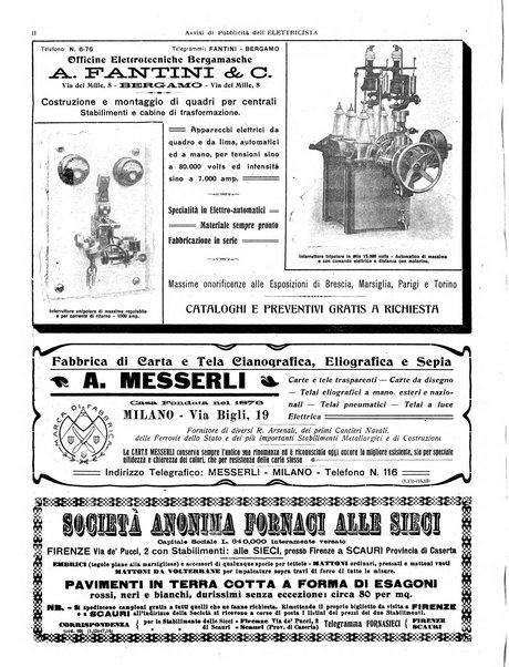 L'elettricista rivista mensile di elettrotecnica