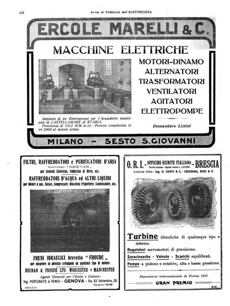 L'elettricista rivista mensile di elettrotecnica