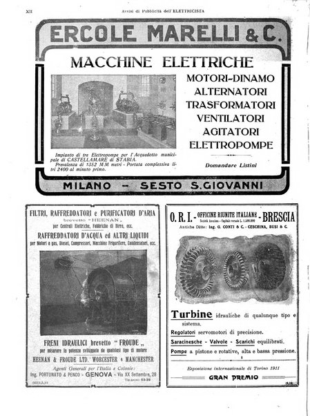 L'elettricista rivista mensile di elettrotecnica