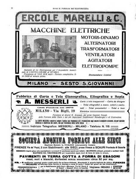 L'elettricista rivista mensile di elettrotecnica