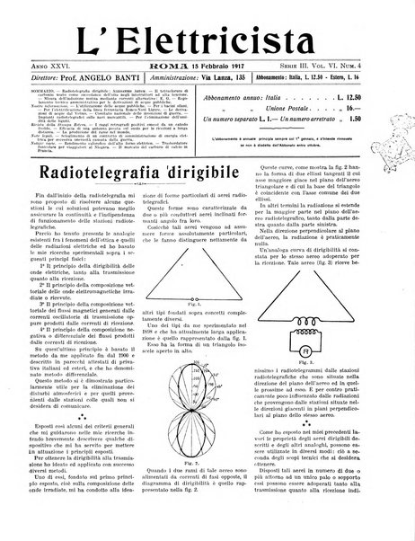 L'elettricista rivista mensile di elettrotecnica