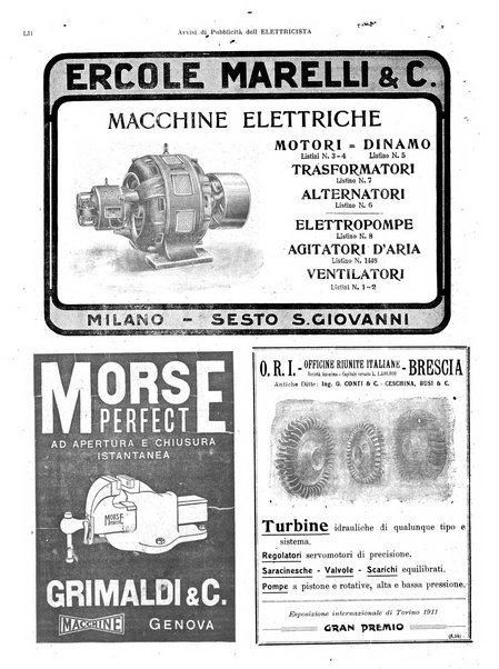 L'elettricista rivista mensile di elettrotecnica