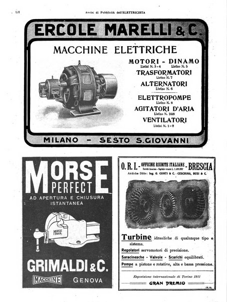 L'elettricista rivista mensile di elettrotecnica