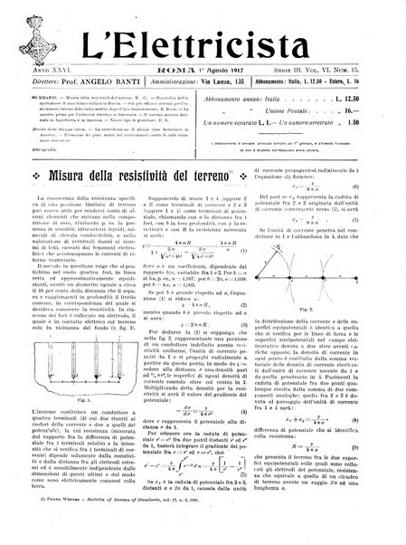 L'elettricista rivista mensile di elettrotecnica