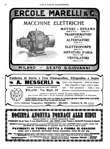 L'elettricista rivista mensile di elettrotecnica