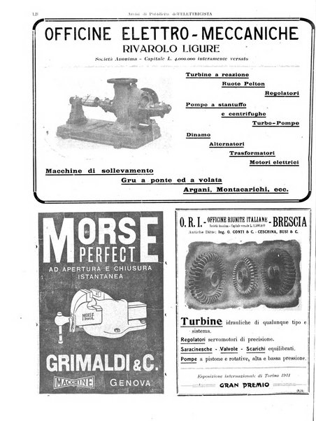 L'elettricista rivista mensile di elettrotecnica