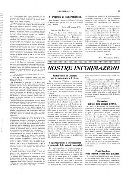 L'elettricista rivista mensile di elettrotecnica